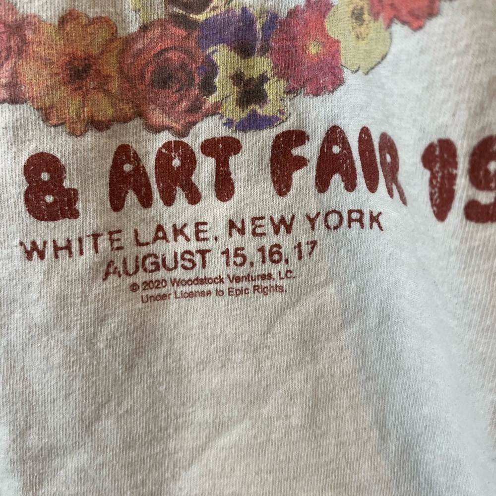 Woodstock Shirt Short Sleeve Crew Neck Concert Shirt Band Tee L Gildan 2020 - Picture 6 of 8